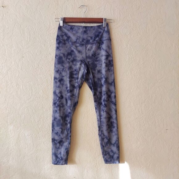 Core 10 Grey Tie-Dye Activewear Leggings Sz XS - Picture 1 of 12